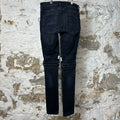 Amiri MX2 White Patch Black Denim Jeans Sz 29