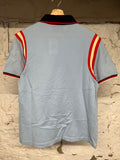 Gucci Bee Shoulder Stripe Light Blue Polo Sz XL