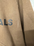 Fear of God Essentials Brown Chest Logo Hoodie Sz XS