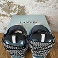 Lanvin Curb Striped Lace Anthracite Sneaker