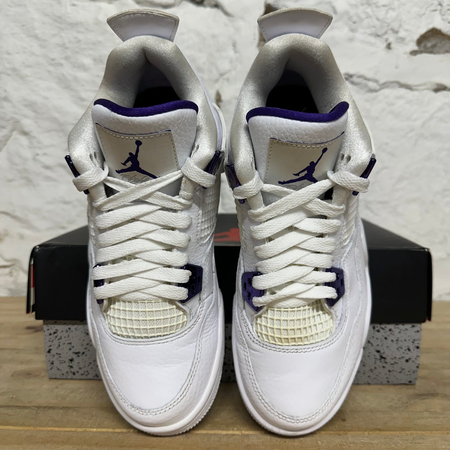 Air Jordan 4 Purple Metallic Sz 5.5Y