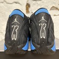 Air Jordan 14 Black University Blue Sz 8.5