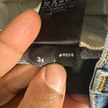 Amiri Stagger Logo Blue Denim Jeans Sz 34