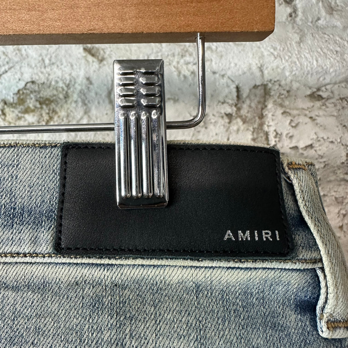 Amiri MA Quad Stitch Blue Denim Jeans Sz 34