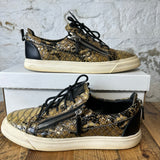 Giuseppe Zanotti Snakeskin Low Top Sz 10 (43) No Box