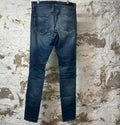 Amiri Plain Dark Blue Distressed Denim Jeans Sz 33