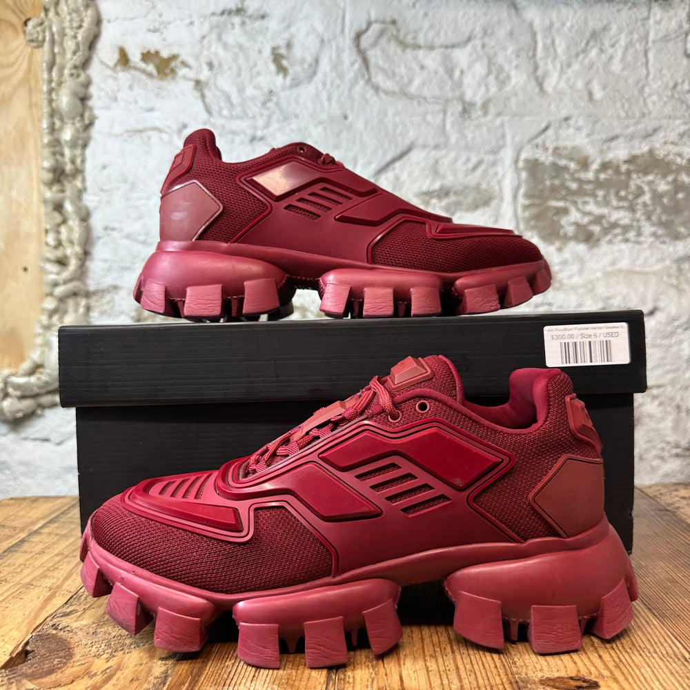 Prada Cloudbust Thunder Maroon Sneaker Sz 6