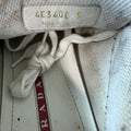Prada Americas Cup Red Patent Grey White Sneaker Sz 9