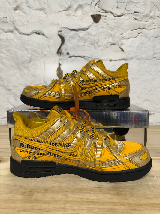 Off White Rubber Dunk Gold Sz 9