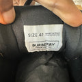 Burberry Arthur Brown Monogram Black Sneaker Sz 8 (41)