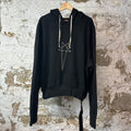 Rick Owens Pentastitch Black Hoodie Sz S