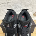 Air Jordan 4 Black Canvas Sz 13
