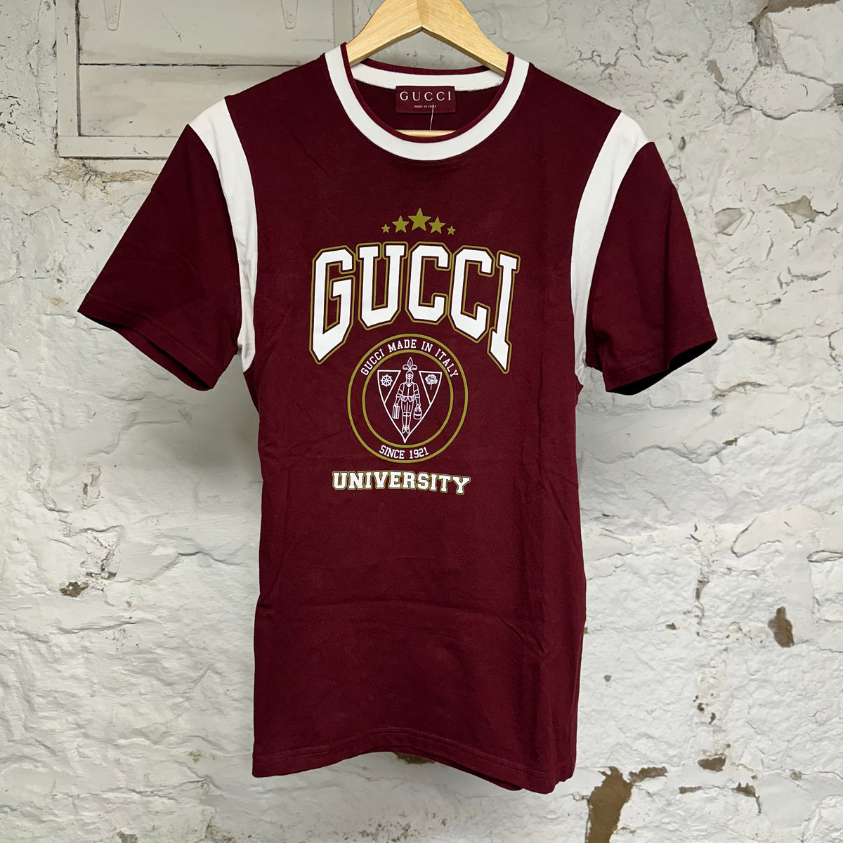 Gucci University Maroon T-Shirt Sz L