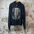 Birth Of Royal Child Royce Crown Black Zip Up Hoodie Sz M