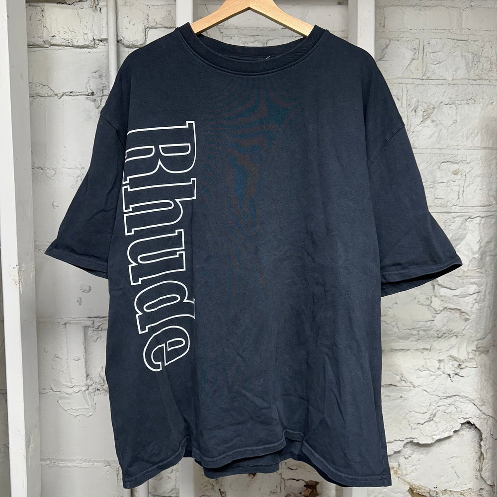 Rhude Side Logo Black T-Shirt Sz XXL