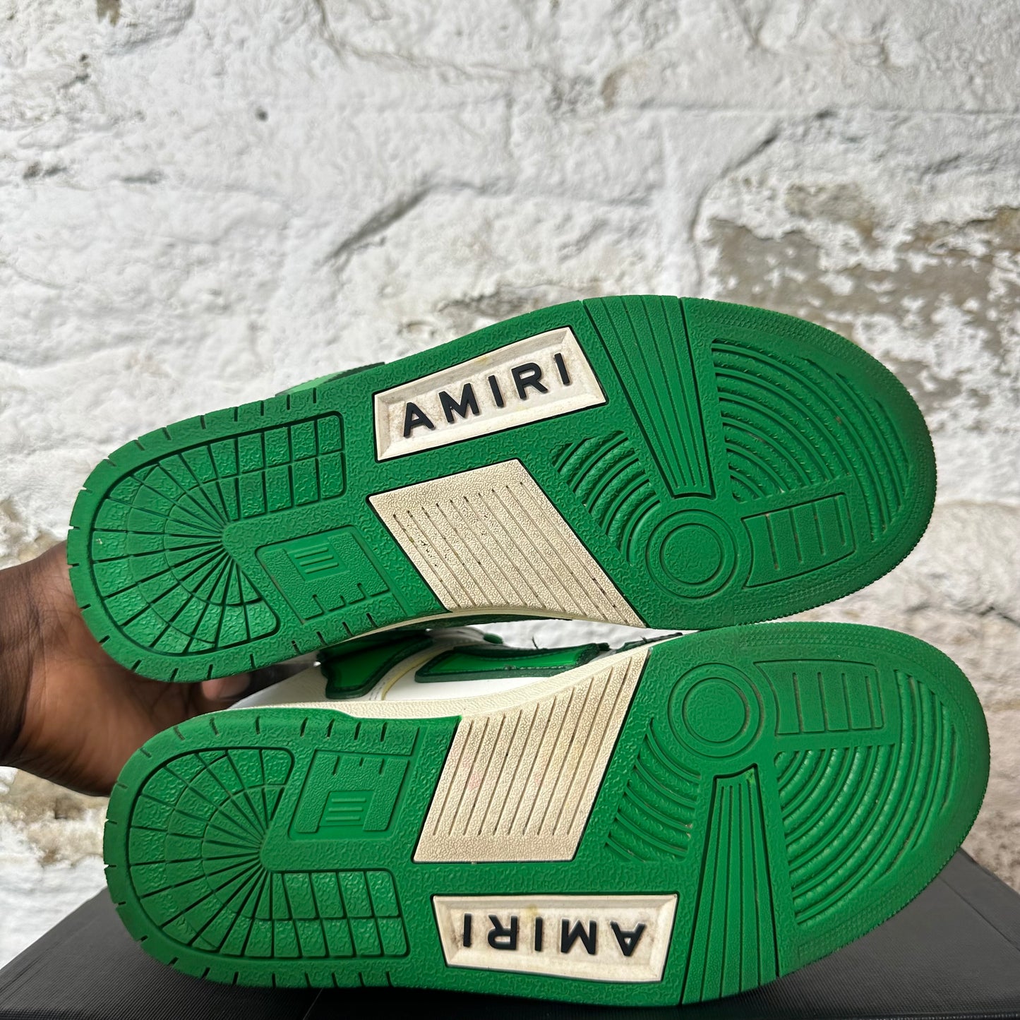 Amiri Green Skeleton White Sneaker Sz 7 (40)
