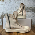Rick Owens High Pearl Milk Sneaker Sz 5.5 (37.5)
