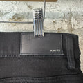 Amiri Knee Hole Black Denim Jeans Sz 38