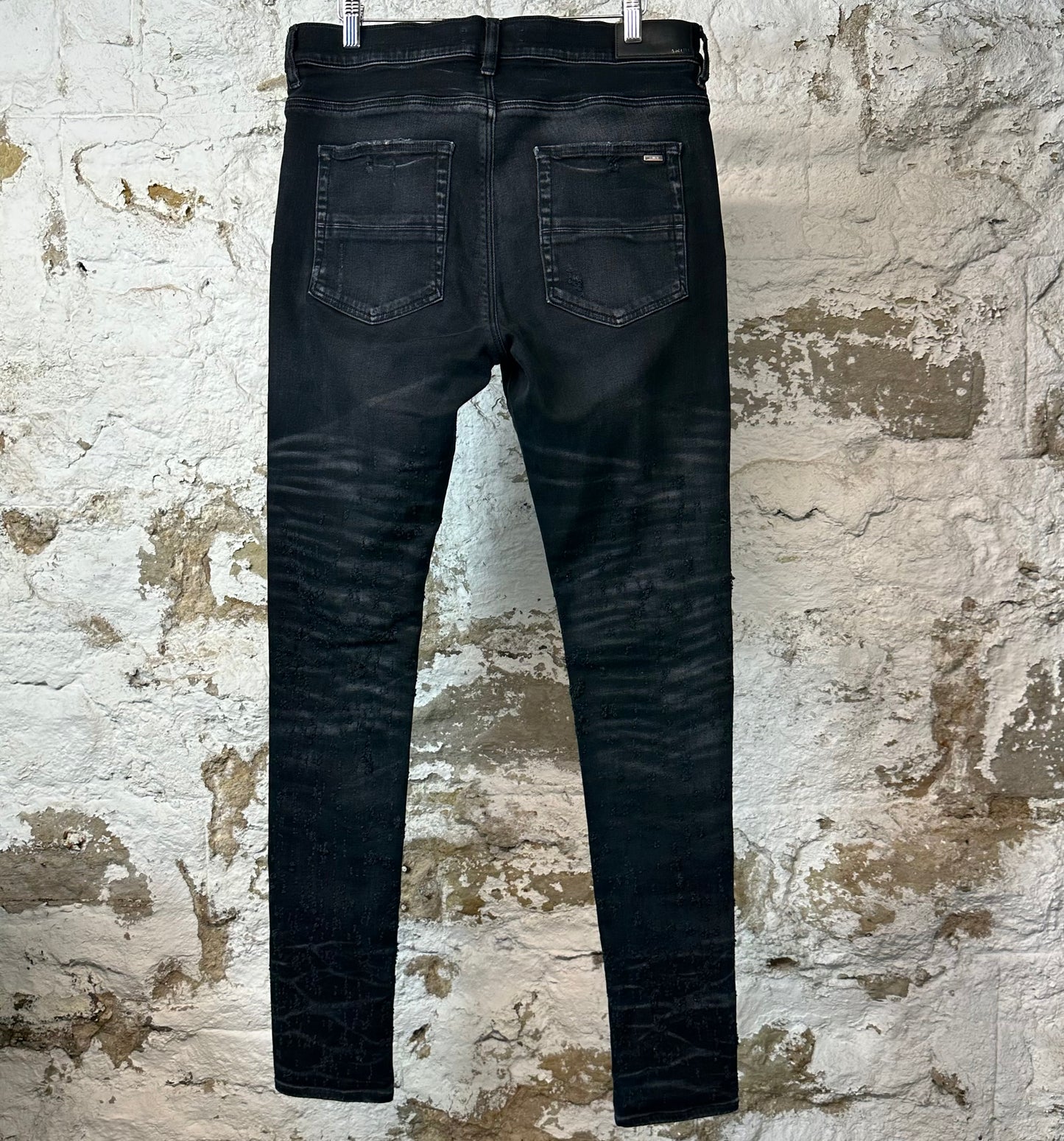 Amiri Black Shotgun Denim Jeans Sz 33