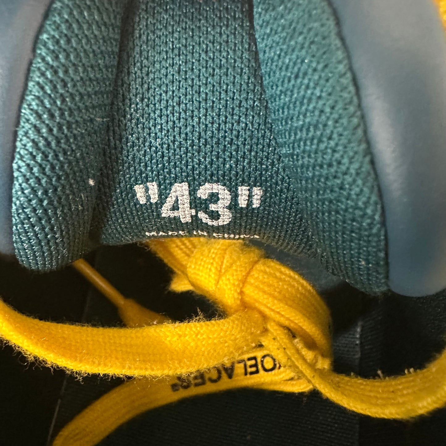 Off-White Out Of Office Yellow Navy Sneaker Sz 10 (43)