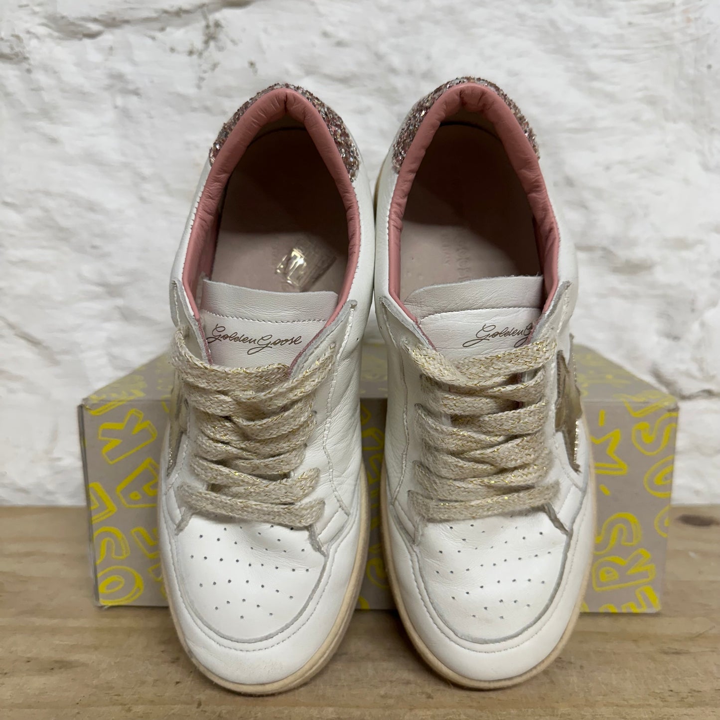 Golden Goose Ball Star Girls Exclusive Sneakers Sz 3Y (34)
