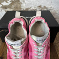 Chanel Gradient Pink Trainer Sneaker Sz 5.5 (37.5)