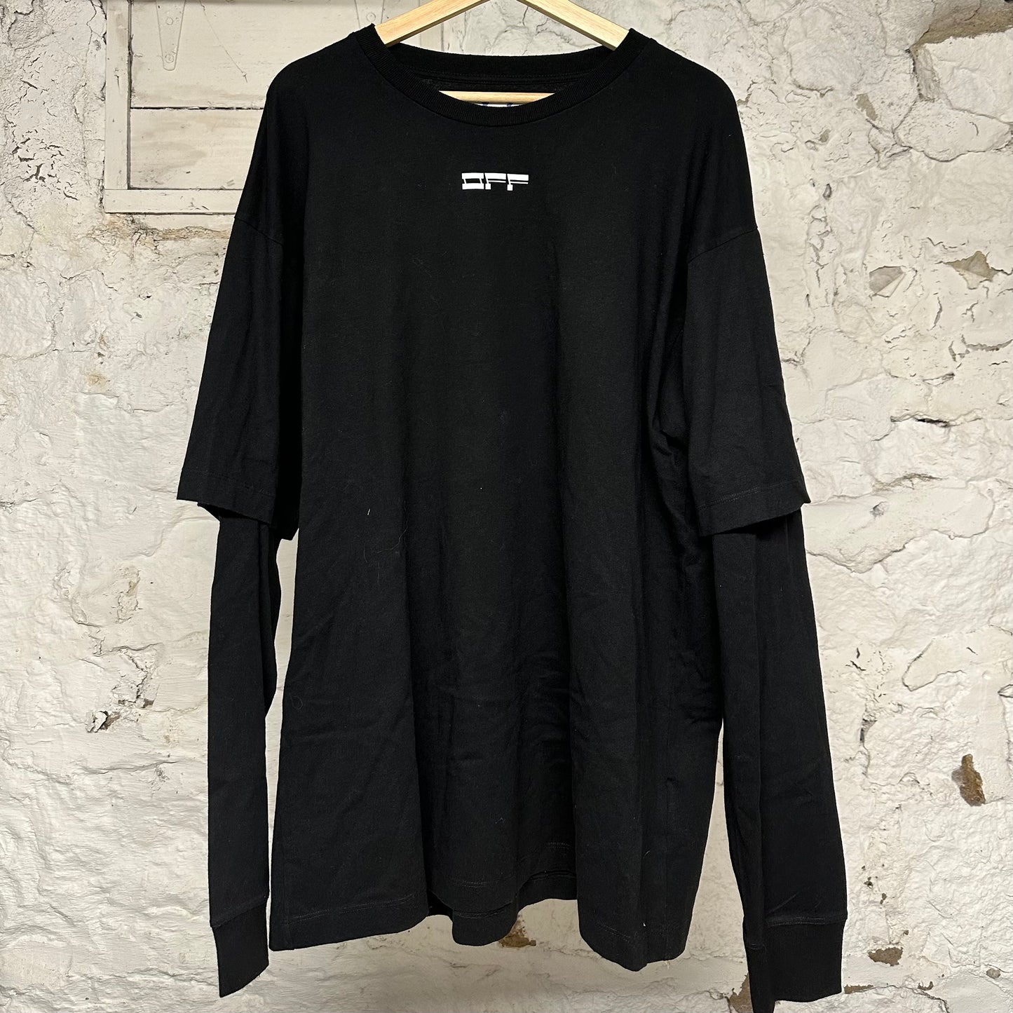 Off-White Face L/s Black Sz L