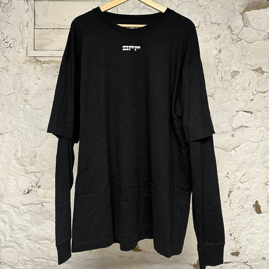 Off-White Face L/s Black Sz L