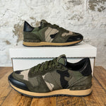 Valentino Green Camo Low Sneaker Sz 8 (41) No Box
