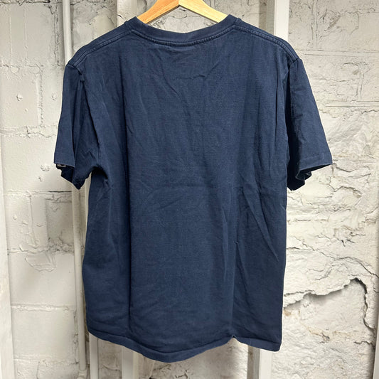 Bape Navy Blue Small Head T-Shirt Sz M