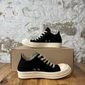 Rick Owens DRKSHDW Black Canvas Milk Sneaker Sz 6 (38)