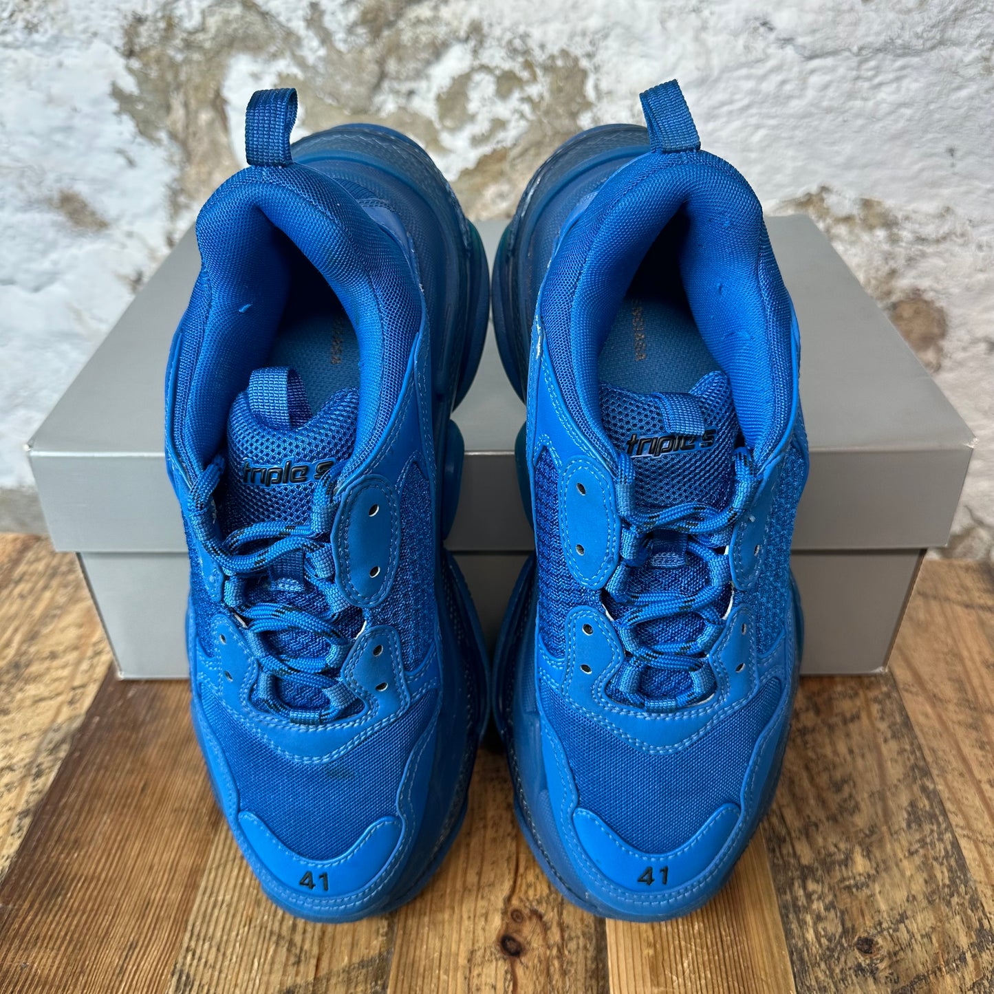 Balenciaga Triple S Dark Blue Sz 8 (41)