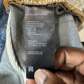 Amiri Crystal MA Quadstitch Blue Denim Jeans Sz 34