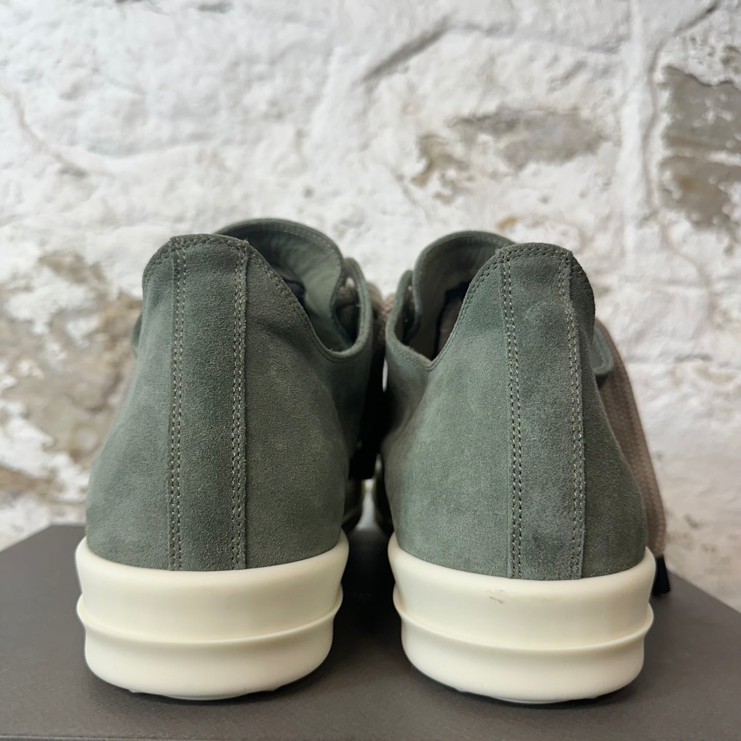 Rick Owens Jumbo Lace Celadon Milk Sneaker Sz 14 (47)