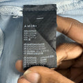 Amiri MX1 Blue Leather Mineral Blue Denim Jeans Sz 32