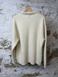 Supreme Cream Knit Sweater Sz L