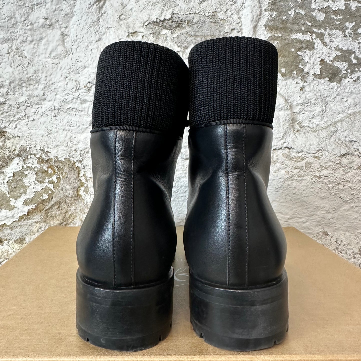 Christian Louboutin Trapman Leather Hiking Boot Black Sz 8.5 (41.5)