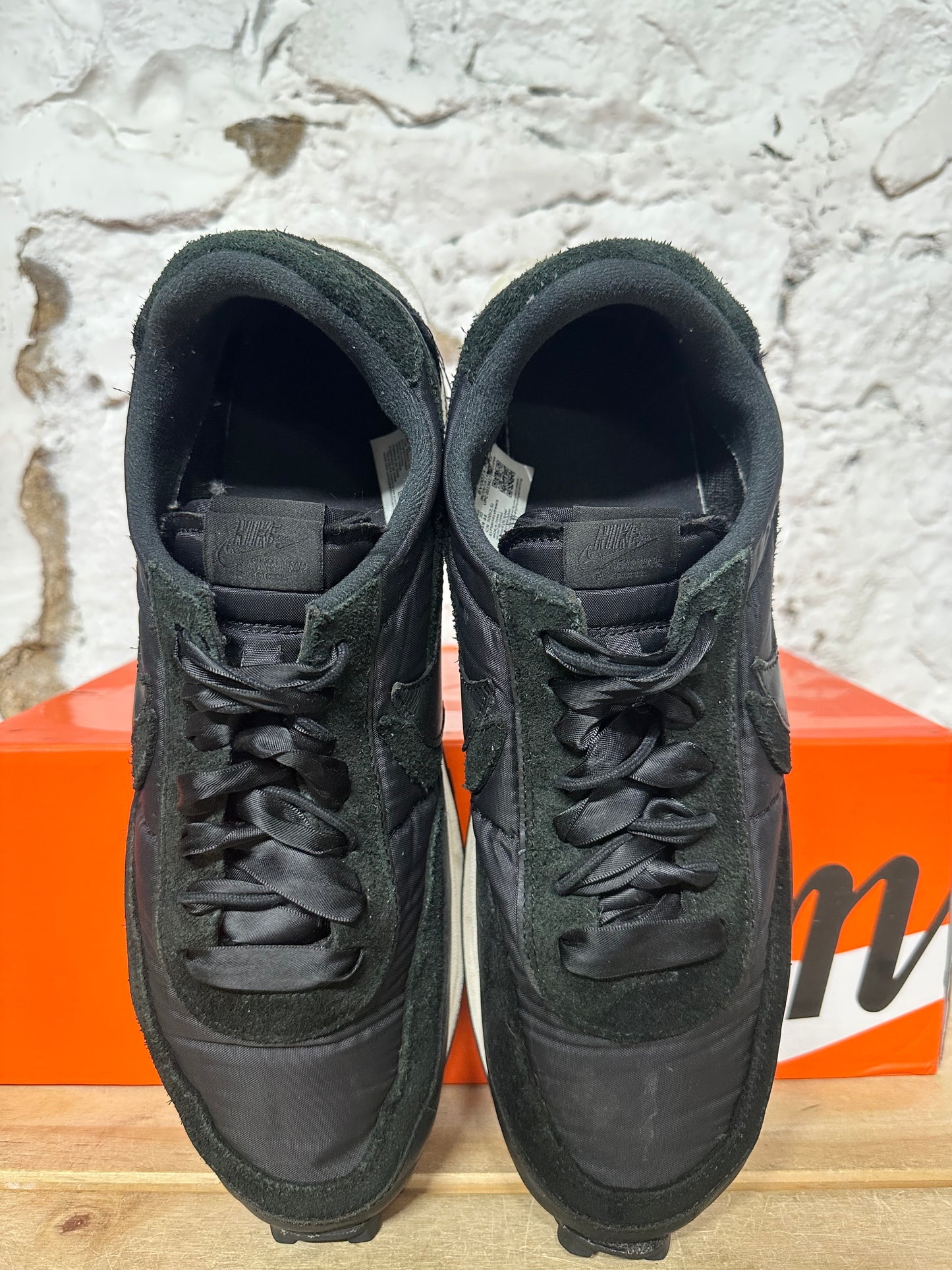 Nike LD Waffle Sacai Black Nylon Sz 12