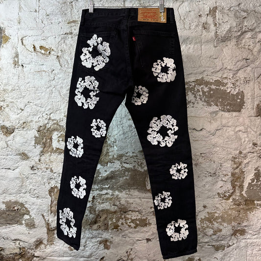 Denim Tears White CW Black Denim Jeans Sz 29