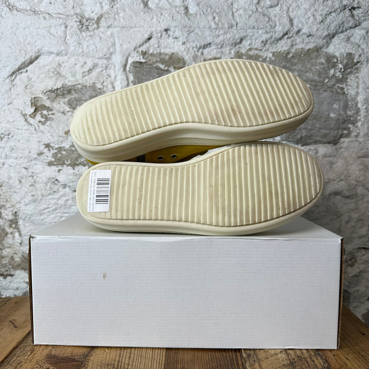 Rick Owens High Lemon Milk Sneaker Sz 10 (43)