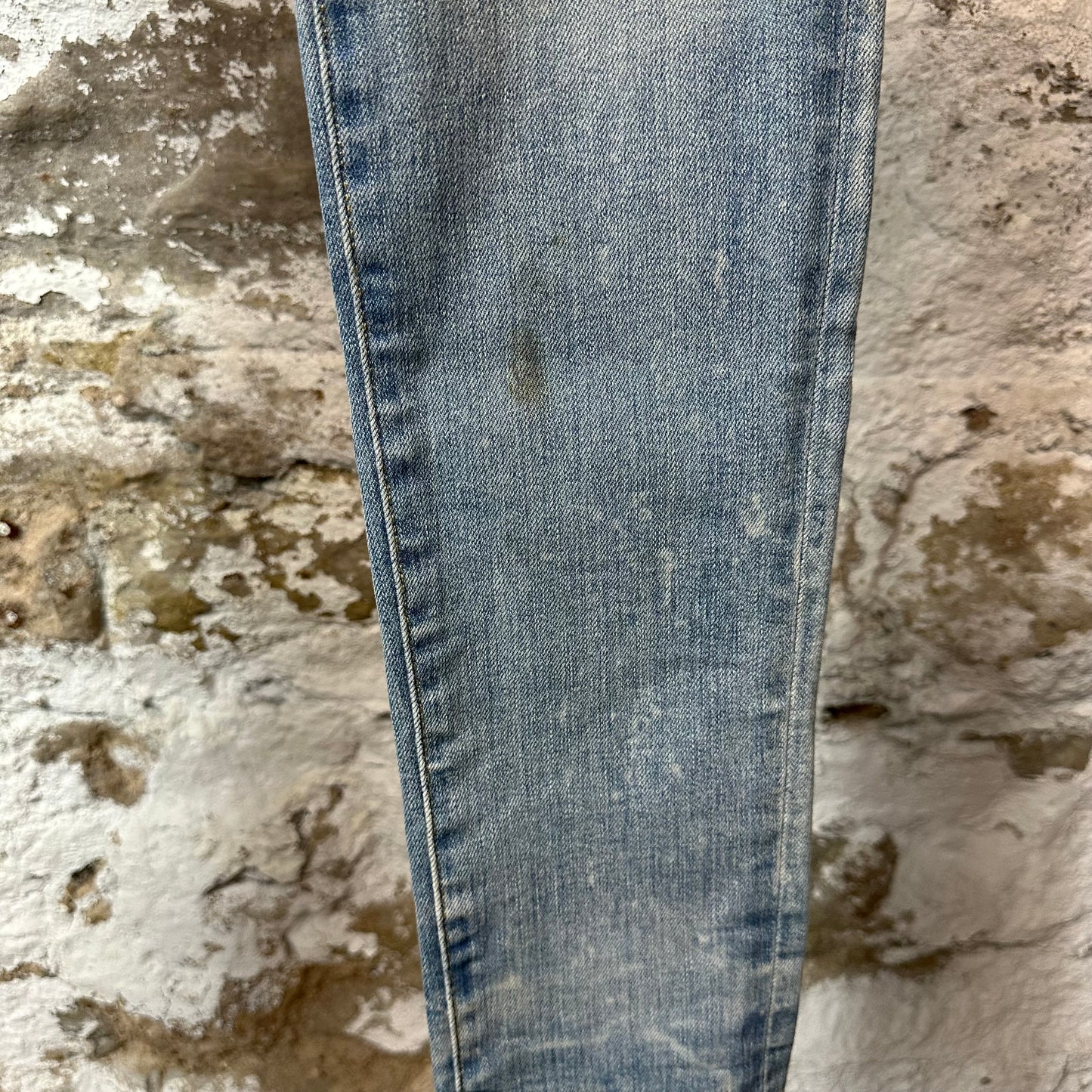 Amiri MX1 Camo Spell Blue Denim Jeans Sz 31