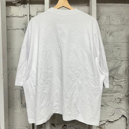 Saint Vanity Brown Griffin White T-Shirt Sz M