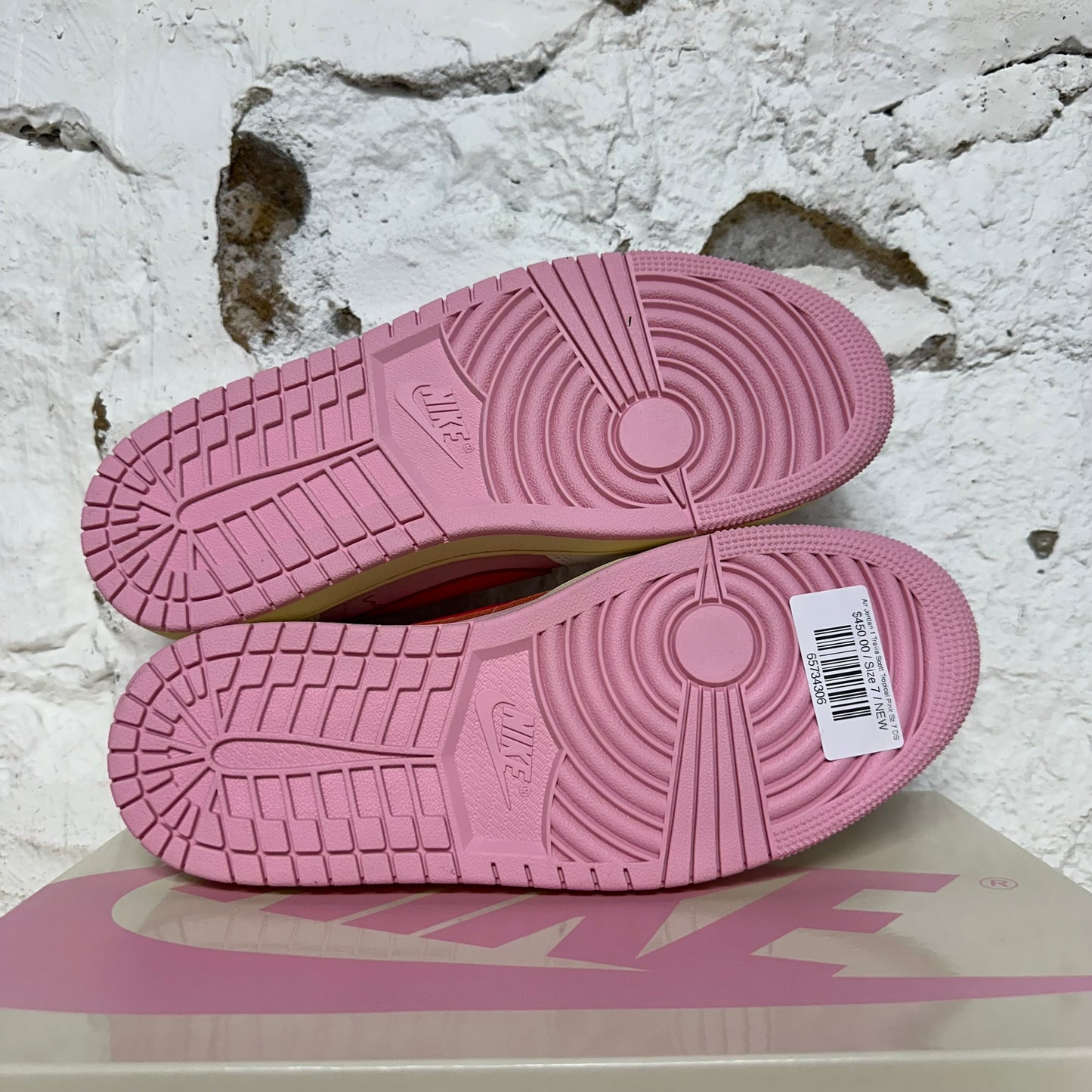 Air Jordan 1 Low Travis Scott Tropical Pink Sz 7 DS