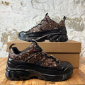 Burberry Arthur Brown Monogram Black Sneaker Sz 6.5 (39)