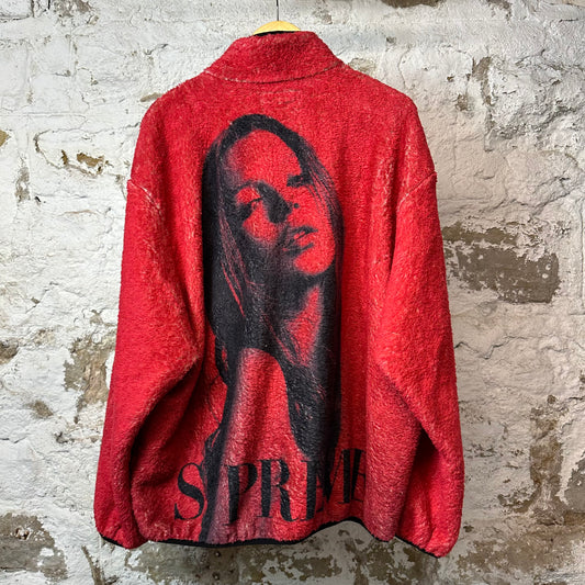 Supreme Kate Moss Fleece Jacket Red Sz XXL