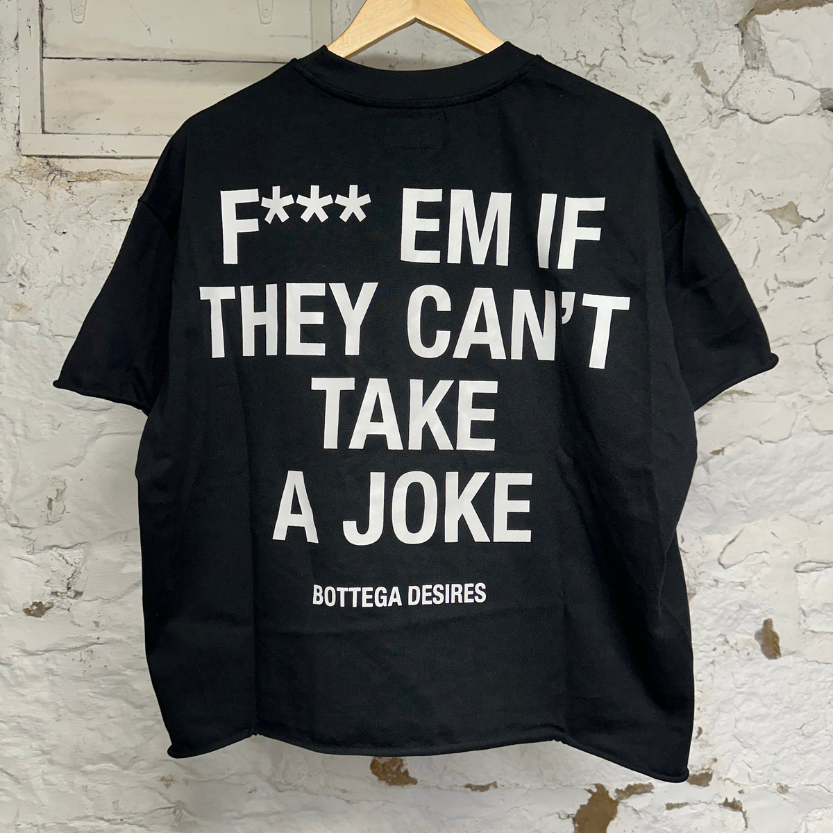 Bottega Desires Fuck Em Black T-Shirt Sz M