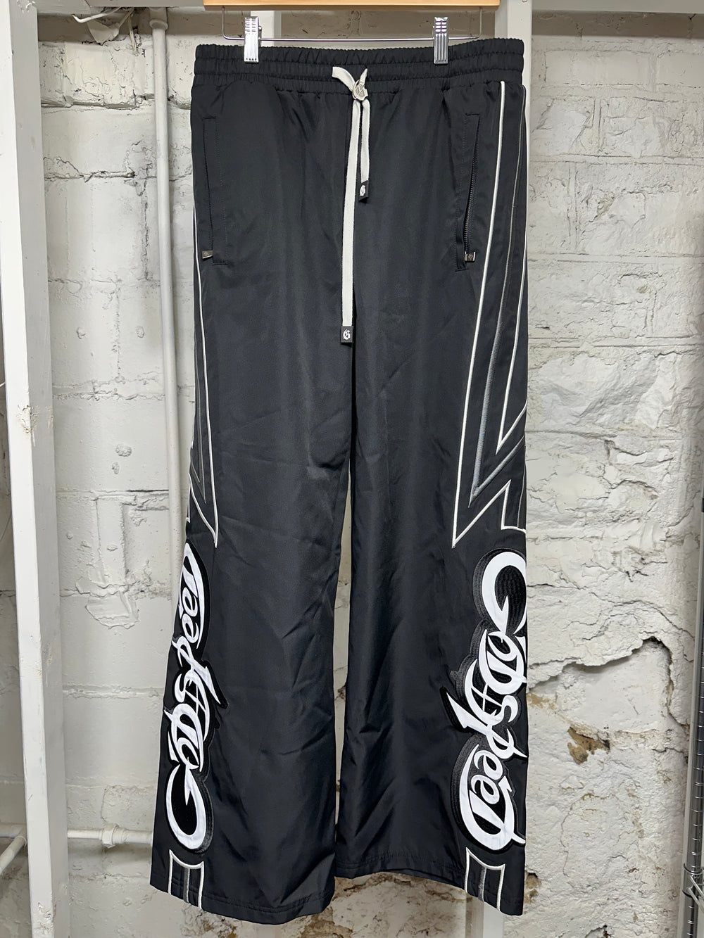 Godspeed Black Side Spellout Track Pants Sz M