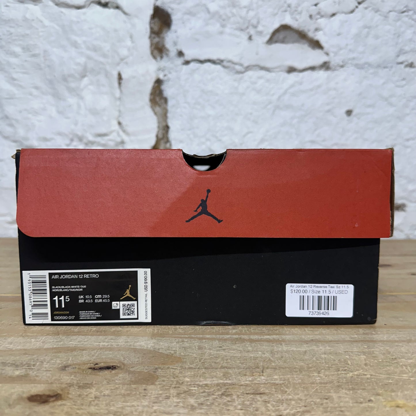 Air Jordan 12 Reverse Taxi Sz 11.5