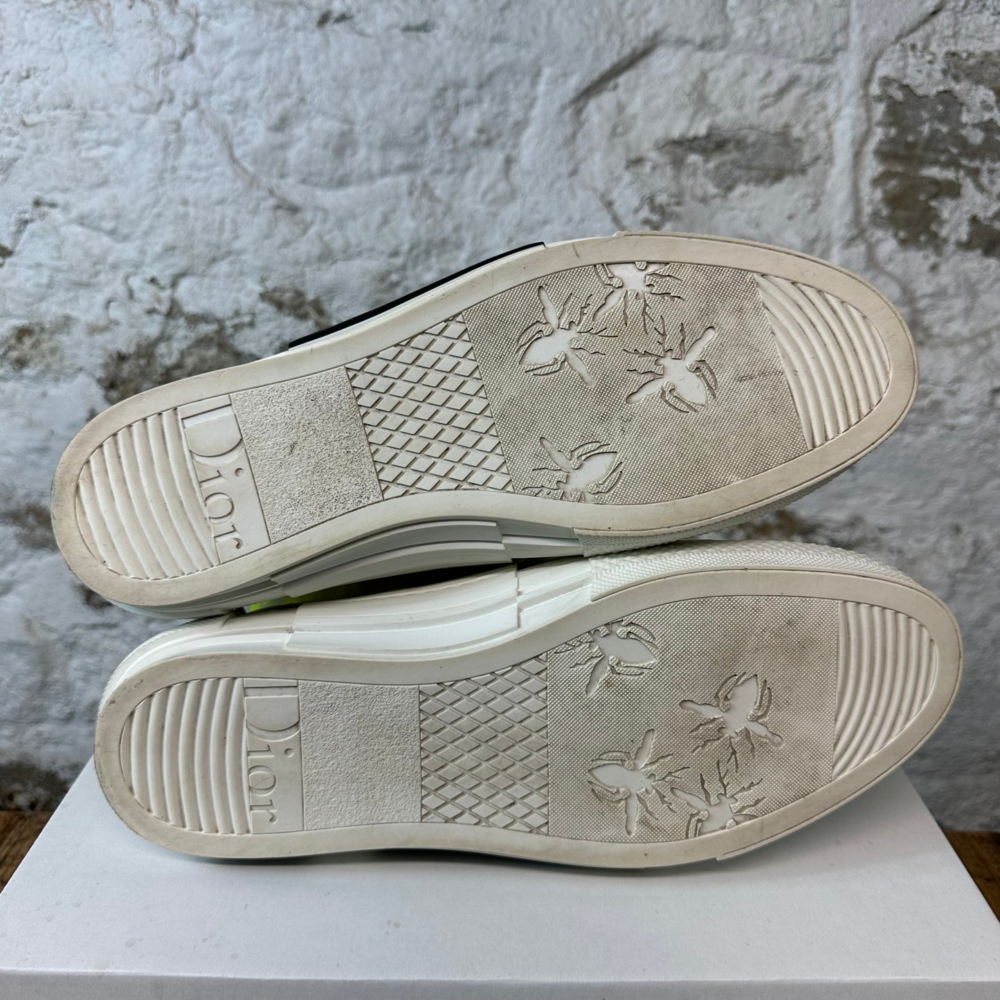 Dior B23 High Yellow Oblique White Sneaker Sz 13 (46) No Box