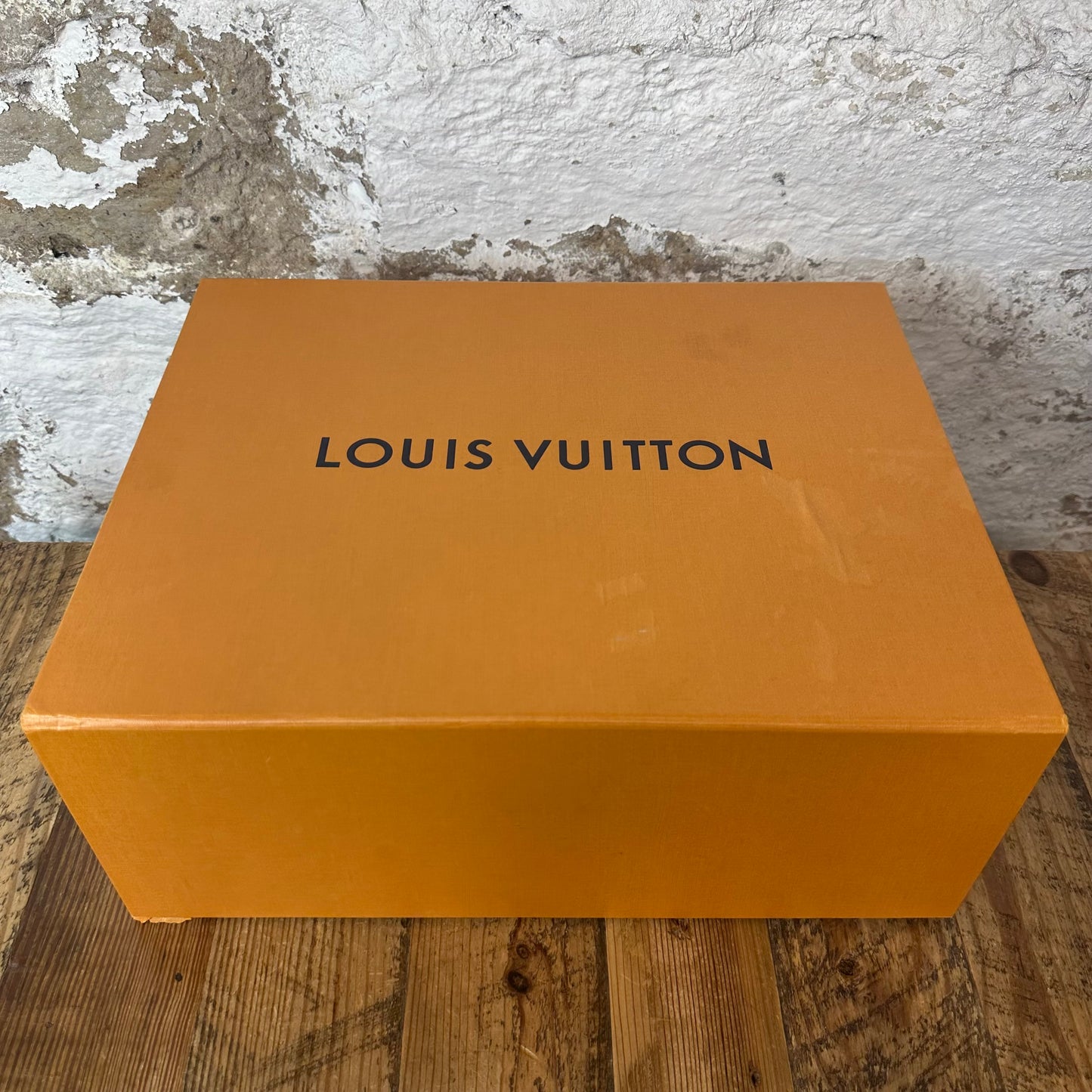 Louis Vuitton Brown Damier Cream Trainer Sneaker Sz 8.5 (7LV)
